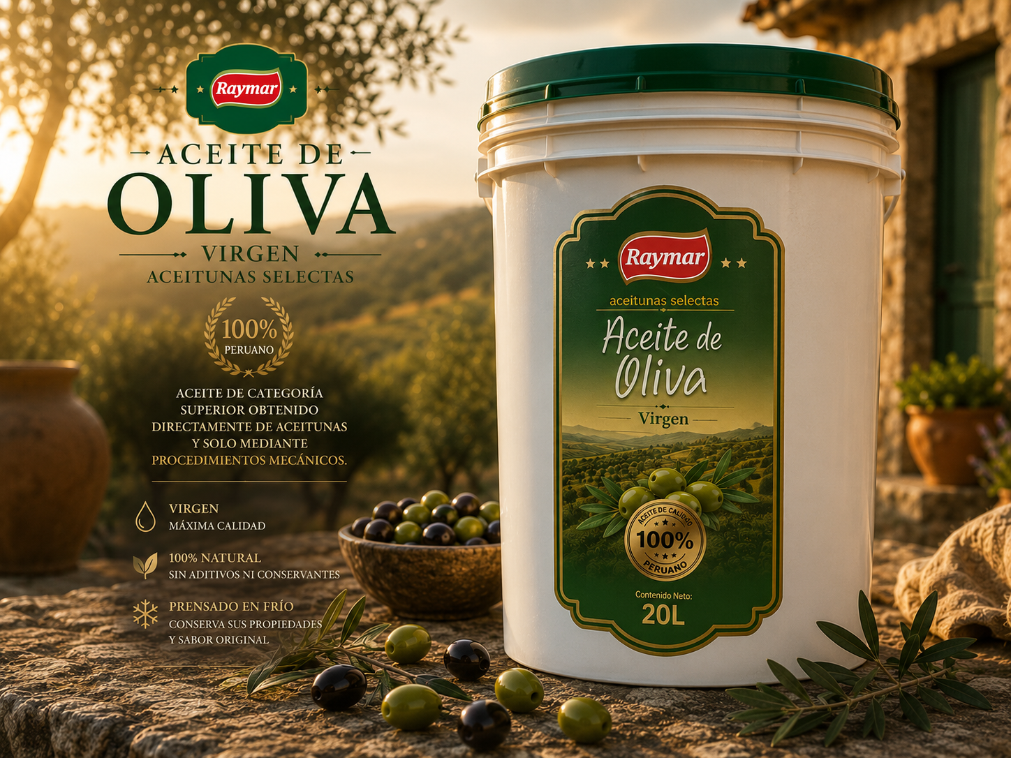 Aceite de Oliva Virgen 20 Litros