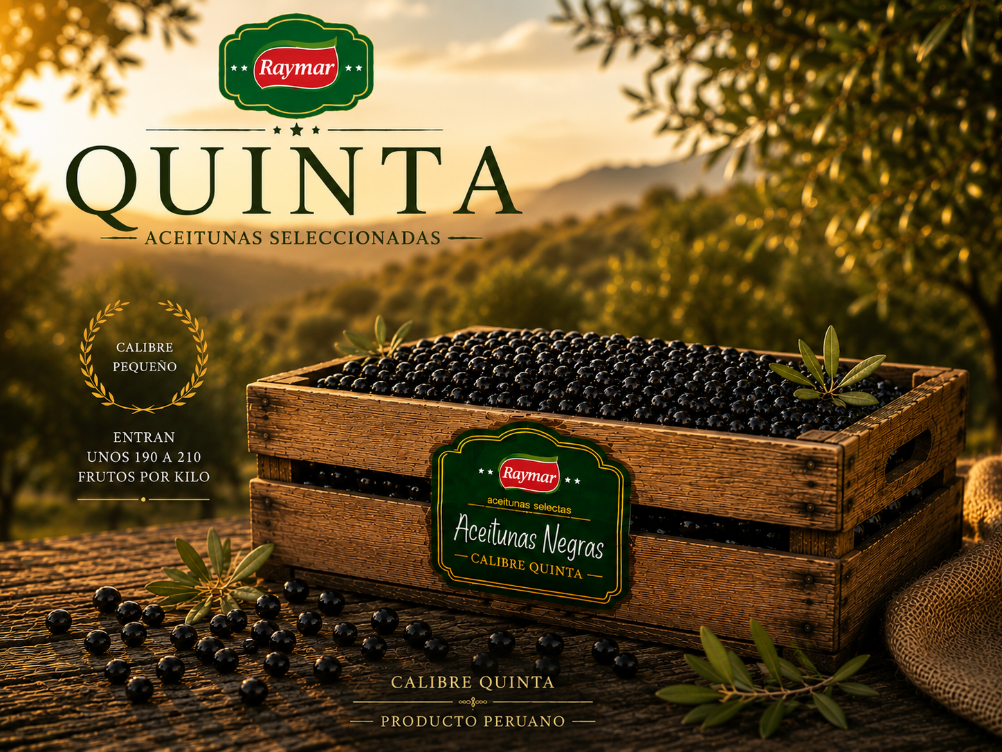 Aceitunas Calibre Quinta