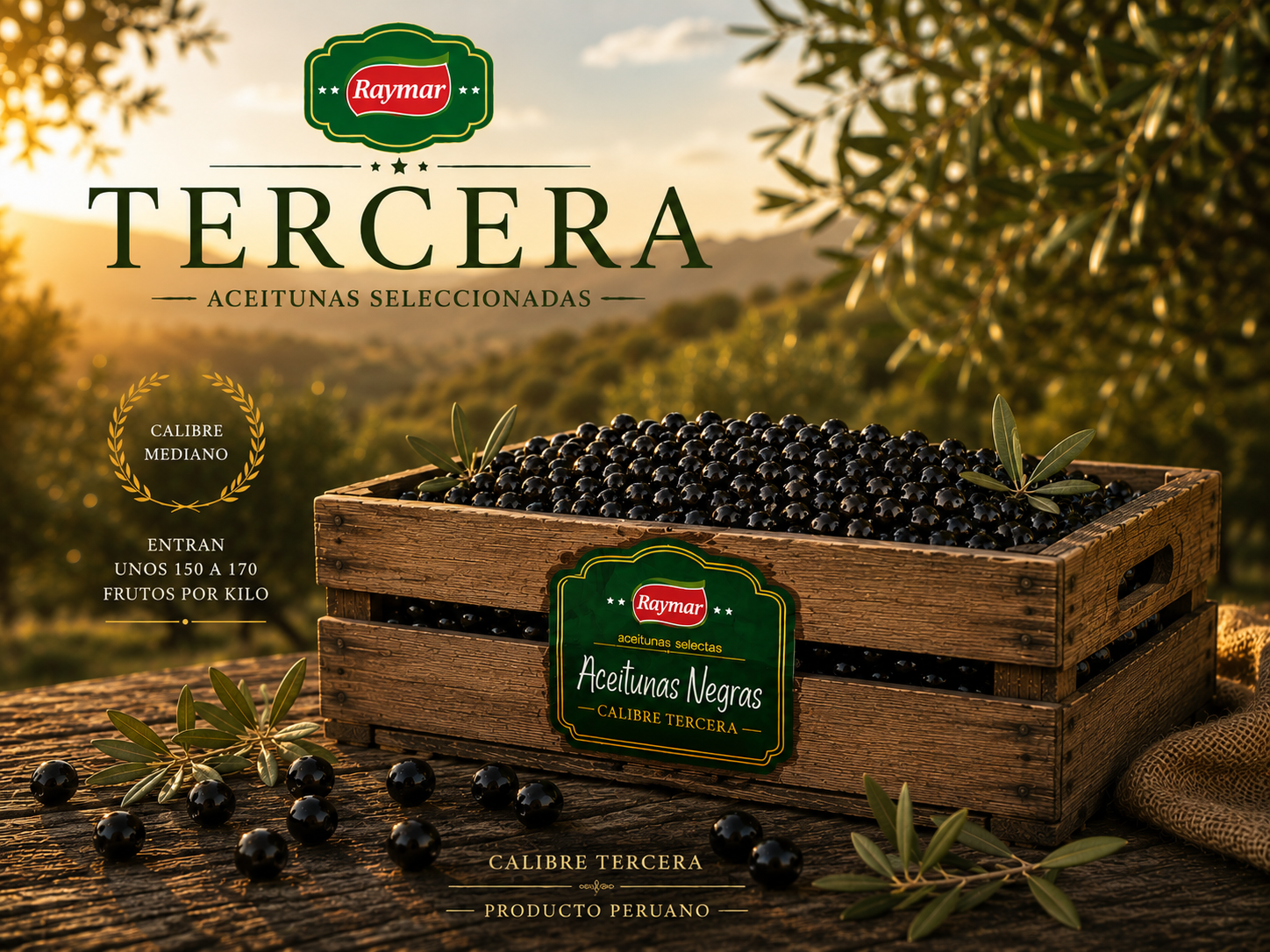 Aceitunas Calibre Tercera